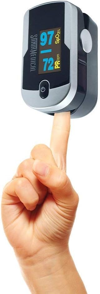 Monitor de saturación de oxígeno en sangre de oxímetro de pulso de oxímetro de pulso de generación 2 con baterías y cordón - Imagen 4