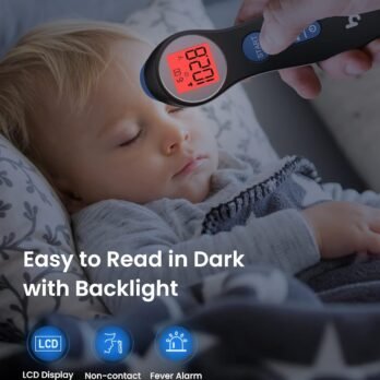 Termómetro de frente para adultos y niños, termómetro digital sin contacto