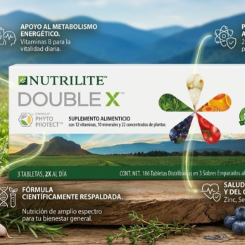 Double X, Es un refuerzo completo de nutrientes para mantenerte sano, con más energía y mejores defensas.