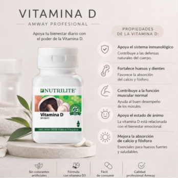 Vitamina D, fortalece tus huesos, activa tus defensas y llena tu cuerpo de energía.
