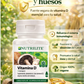 Vitamina D, fortalece tus huesos, activa tus defensas y llena tu cuerpo de energía.